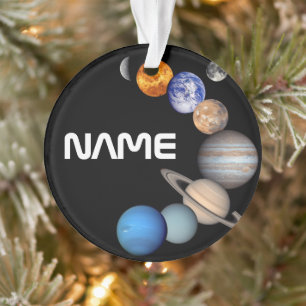 Montage des Sonnensystems JPL-Fotos - Name anpasse Ornament