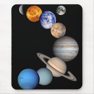 Montage des Sonnensystems JPL-Planetenfotos Mousepad