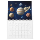 Montage des Sonnensystems Kalender (Feb 2027)
