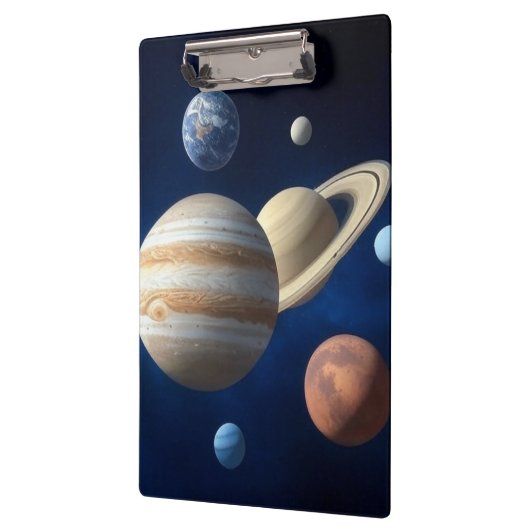 Montage des Sonnensystems Klemmbrett (Links)