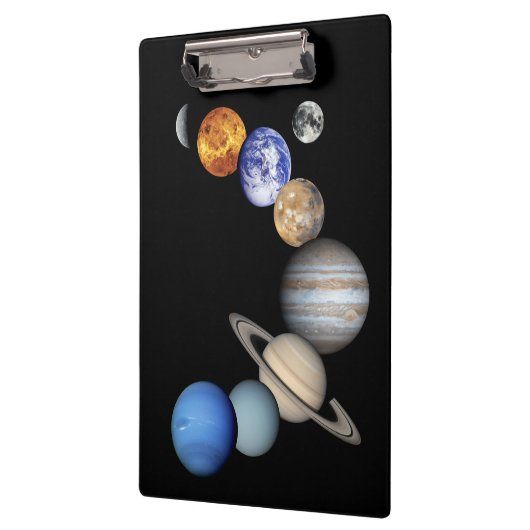 Montage des Sonnensystems Klemmbrett (Links)