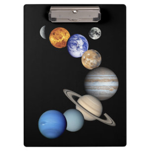 Montage des Sonnensystems Klemmbrett