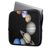 Montage des Sonnensystems Laptopschutzhülle (Vorderseite Links)