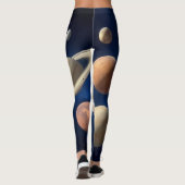Montage des Sonnensystems Leggings (Rückseite)