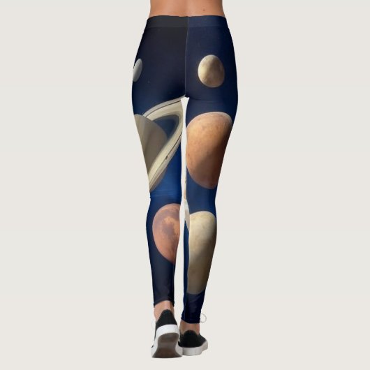 Montage des Sonnensystems Leggings (Rückseite)