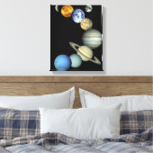 Montage des Sonnensystems Leinwanddruck (Insitu (Schlafzimmer))