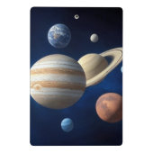 Montage des Sonnensystems Mini Klemmbrett (Rückseite)