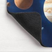 Montage des Sonnensystems Mousepad (Ecke)