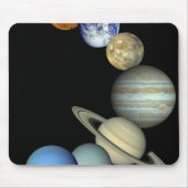 Montage des Sonnensystems Mousepad (Vorne)