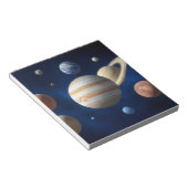 Montage des Sonnensystems Notizblock (angewinkelt)