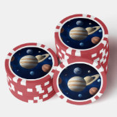Montage des Sonnensystems Pokerchips (Stapel)