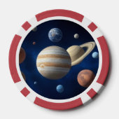 Montage des Sonnensystems Pokerchips (Rückseite)