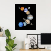 Montage des Sonnensystems Poster (Heimbüro)