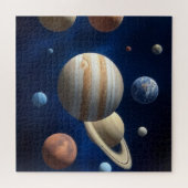 Montage des Sonnensystems Puzzle (Horizontal)