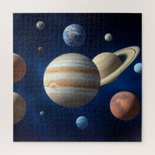 Montage des Sonnensystems Puzzle