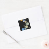 Montage des Sonnensystems Quadratischer Aufkleber (Umschlag)