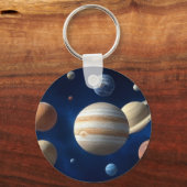Montage des Sonnensystems Schlüsselanhänger (Rückseite)