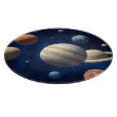 Montage des Sonnensystems Schneidebrett (Ecke)