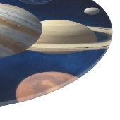 Montage des Sonnensystems Schneidebrett (Ecke)