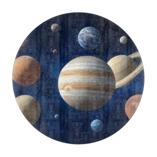 Montage des Sonnensystems Schneidebrett (Vorderseite)