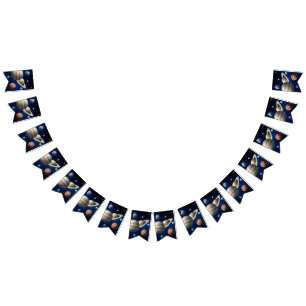 Montage des Sonnensystems Wimpelkette