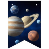Montage des Sonnensystems Wimpelkette (Dritte Fahne)
