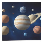 Montage des Sonnensystems Würfel (Vorderseite)