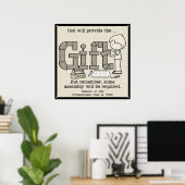 Montage erforderlich poster (Heimbüro)