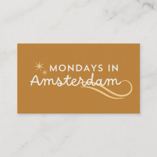 Montage in Amsterdam Visitenkarte
