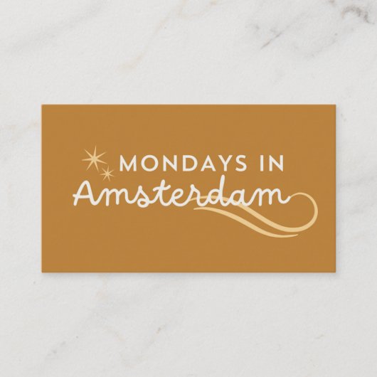 Montage in Amsterdam Visitenkarte (Vorderseite)