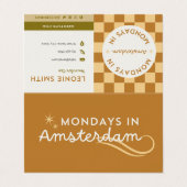 Montage in Amsterdam Visitenkarten (Außenseite Aufgefaltet)