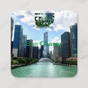 montage ink zeichn - sportwagen das zentrale Stück Quadratische Visitenkarte