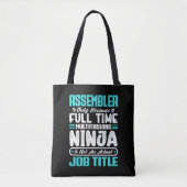 Montage Job Title Profession Funny Assembling Tasche (Vorderseite)