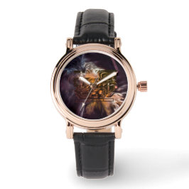 Montage Tinte zeichn - Sportwagen das Herzstück. Armbanduhr