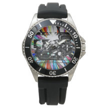 Montage-Tinte zeichn - Sportwagen das Herzstück.