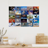 "MONTAGE": US-WELTRAUMSHUTTLE 1981-2011 POSTER (Küche)