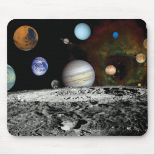 Montage von Bildern des Raumfahrzeugs Voyager von  Mousepad