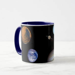 Montage von Bildern des Sonnensystems, Voyager-Wel Tasse