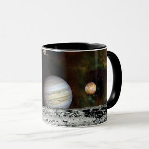 Montage von Bildern des Sonnensystems, Weltraumfot Tasse