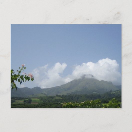 Montagne Pelée - Martinique, F.W.I. Postkarte (Vorderseite)