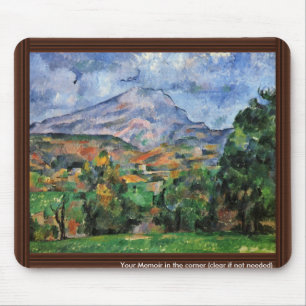 Montagne Sainte-Victoire durch Paul Cézanne Mousepad