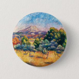 Montagne Sainte-Victoire (Landschaft) Renoir Button