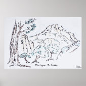 Montagne Sainte-Victoire | Südfrankreich Poster (Vorne)