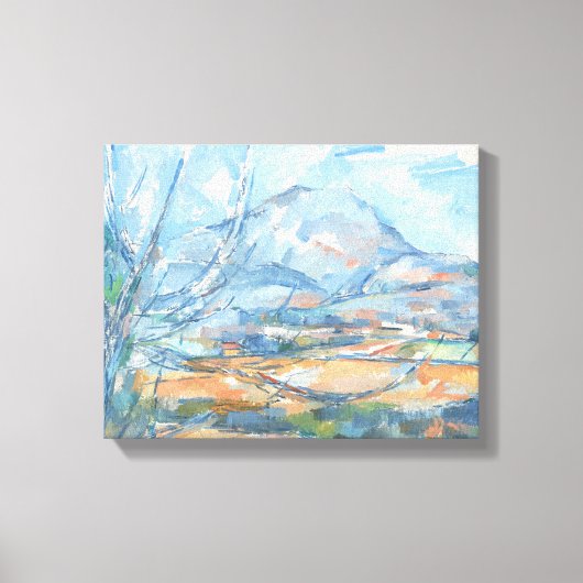 Montagne Sainte-Victoire von Paul Cezanne Leinwanddruck (Vorderseite)