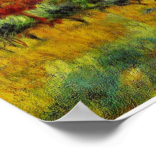 "Montagne Sainte Victoire" von Renoir Poster (Ecke)