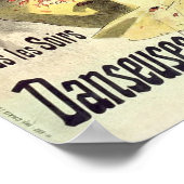 Montagnes Russes 1889 Vintage französische Werbung Poster (Ecke)