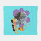 Montags, habe ich recht? fleecedecke (Vorderseite (Horizontal))