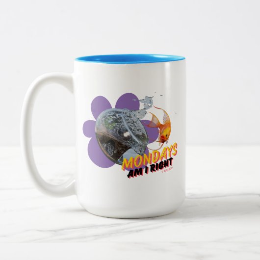 Montags, habe ich recht? zweifarbige tasse (Links)