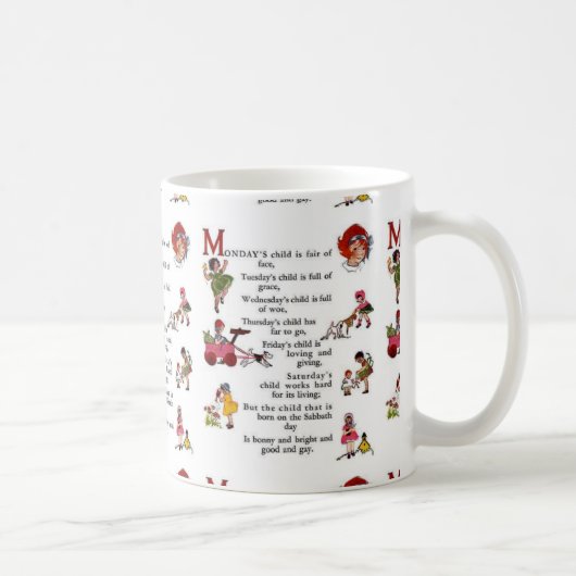 Montags Kind Kaffeetasse (Rechts)
