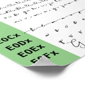 Montags Schriftart Ligaturen Poster (Ecke)